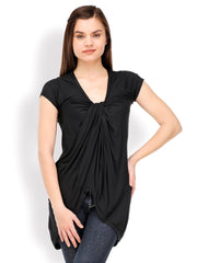 TshirtCompany Women Black Top