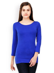 TshirtCompany Women Blue Top
