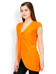 TshirtCompany Women Orange Top