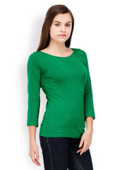 TshirtCompany Women Green Top