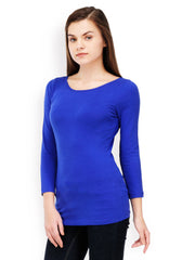 TshirtCompany Women Blue Top