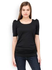 TshirtCompany Women Black Top