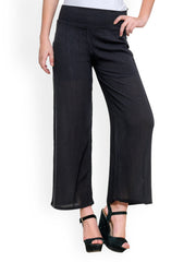 TshirtCompany Women Black Palazzo Pants