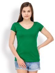 TshirtCompany Women Green T-shirt