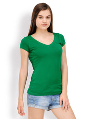TshirtCompany Women Green T-shirt