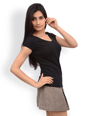 Tshirt Company Women Black T-shirt
