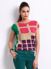 United Colors Of Benetton Women Multi-Coloured Sweater
