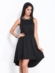United Colors of Benetton Black Fit &amp; Flare Dress