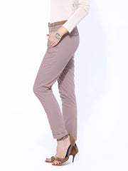 United Colors of Benetton Women Beige Slim Fit Trousers