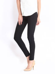 United Colors of Benetton Women Black Slim Fit Trousers