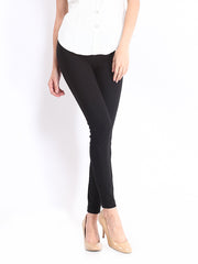 United Colors of Benetton Women Black Slim Fit Trousers