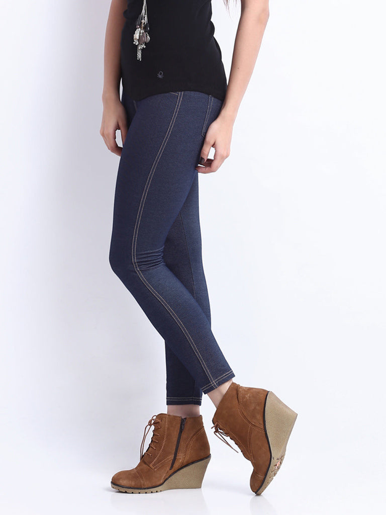 United Colors of Benetton Women Blue Jeggings