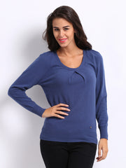 United Colors of Benetton Women Blue Sweater