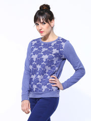 United Colors of Benetton Women Blue Sweatshirt