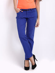 United Colors of Benetton Women Blue Casual Trousers
