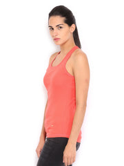 United Colors of Benetton Women Coral Pink Tank Top