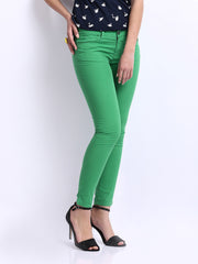 United Colors of Benetton Women Green Slim Fit Trousers