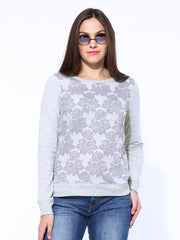 United Colors of Benetton Women Grey Sweatshirt