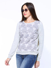 United Colors of Benetton Women Grey Sweatshirt