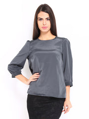 United Colors of Benetton Women Grey Top