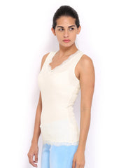 United Colors of Benetton Women Off-White Top