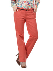 United Colors of Benetton Women Coral Orange Trousers