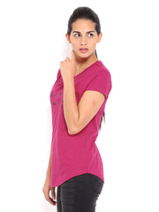 United Colors of Benetton Women Pink Printed T-shirt