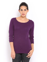 United Colors of Benetton Women Purple Top