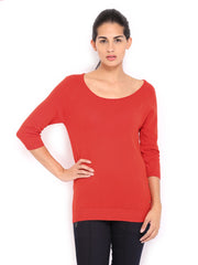 United Colors of Benetton Women Coral Red Top