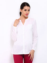 United Colors of Benetton Women White Casual Shirt