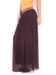 United Colors of Benetton Women Purple Maxi Skirt