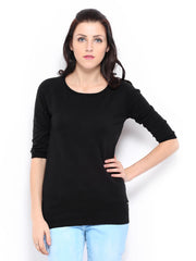 United Colors of Benetton Women Black Sweater