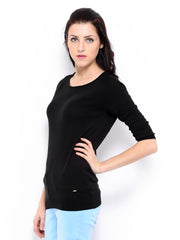 United Colors of Benetton Women Black Sweater