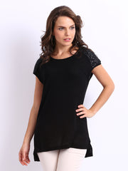 United Colors of Benetton Women Black Top