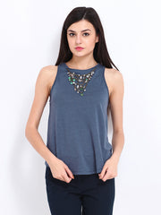 United Colors of Benetton Women Blue Top