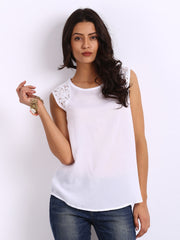 United Colors of Benetton Women White Top