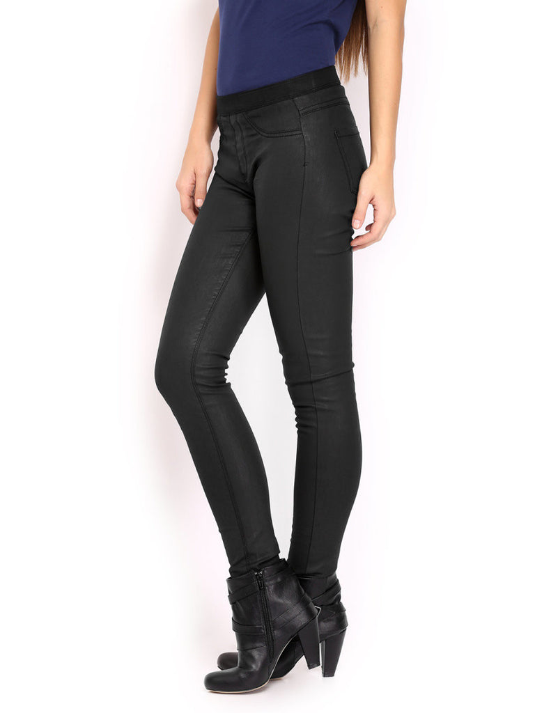 United Colors of Benetton Women Black Jeggings