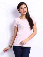 United Colors of Benetton Women Light Pink T-shirt