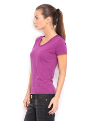 United Colors of Benetton Women Purple T-shirt