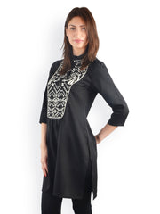 Uptown Galeria Women Black Kurta