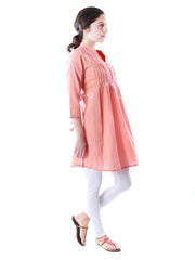 Uptown Galeria Women Peach Coloured Kurta
