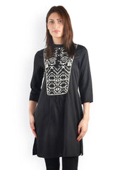 Uptown Galeria Women Black Kurta