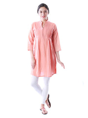 Uptown Galeria Women Peach Coloured Kurta
