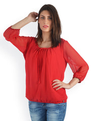 Uptown Galeria Women Red Top