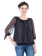 Uptown Galeria Women Black Top