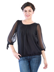 Uptown Galeria Women Black Top