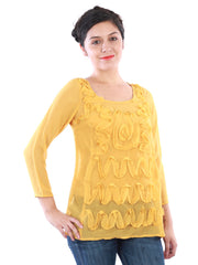 Uptown Galeria Women Yellow Top
