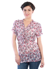 Uptown Galeria Women Pink Printed Top