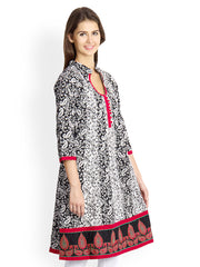 VANI Women Grey Printed Kurta