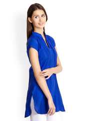 VANI Women Blue Kurti
